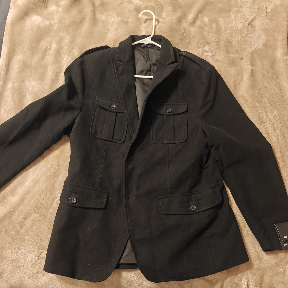 Banana Republic Black Military Jacket
